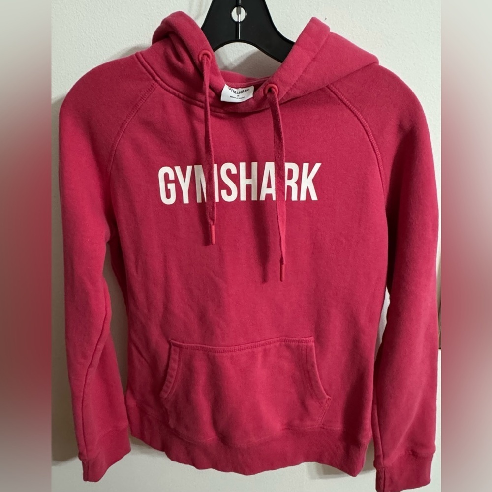 Gymshark Women's Raspberry Pink Logo Hoodie